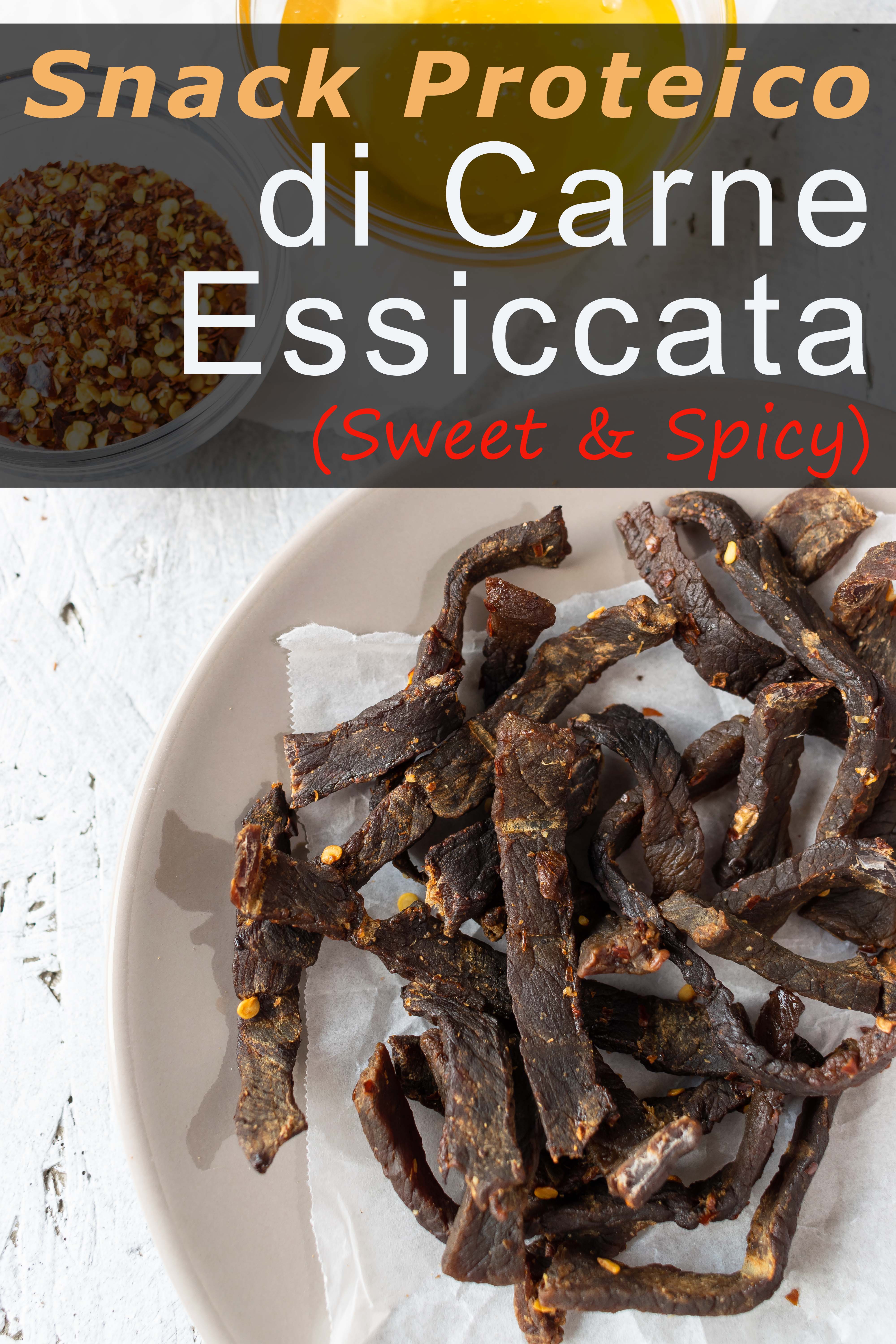 Snack Proteico Di Carne Essiccata Sweet & Spicy