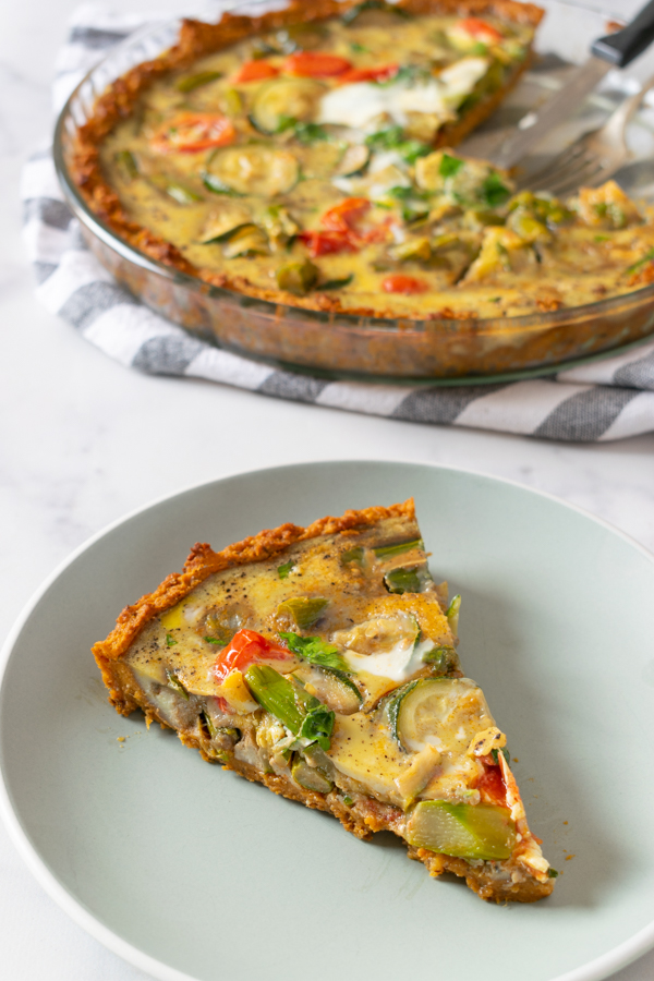 Quiche paleo vegetariana immagine