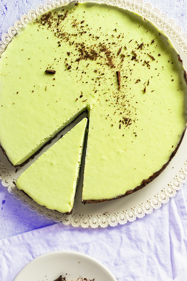 Dolce al cioccolato e menta con pochi carboidrati Dolce al cioccolato e menta con pochi carboidrati immagine