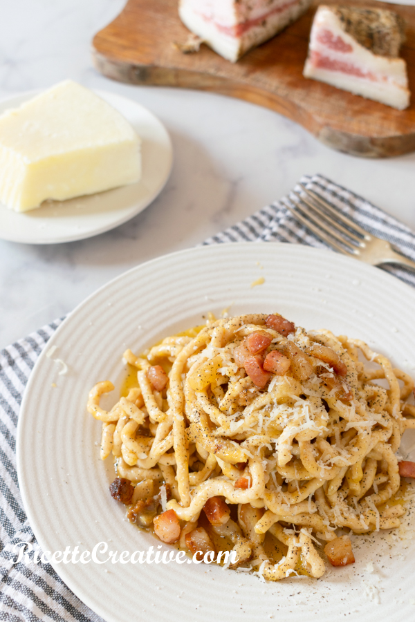 Spaghetti di pollo alla Carbonara Chetogenici