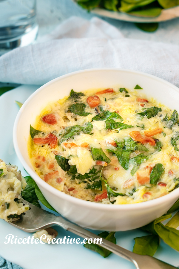 Frittata chetogenica con cottura al microonde